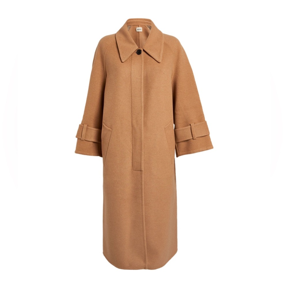 NWT Khaite Phelton camel coat XS/S